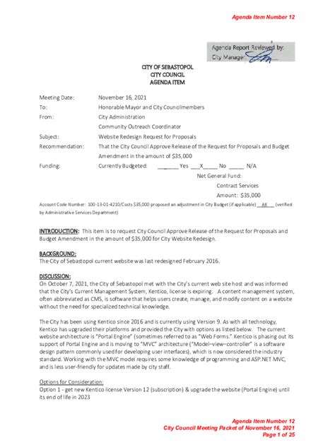 Fillable Online Website Redesign Request For Proposals Fax Email Print