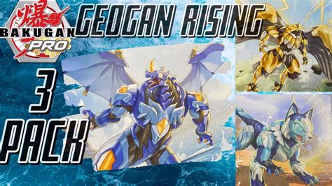 Bakugan Pro Geogan Rising Aquos Dragonoid Ultra 3 Pack Youtube