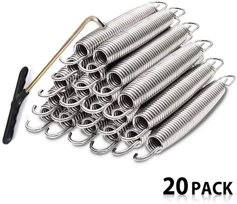 Eurmax Trampoline Springs 20pcs Galvanized Steel Replacement Spring ...