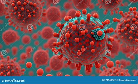 Hiv Virus Particles Budding Away From T Lymphocytes Cell Stock