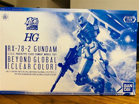 HG 1 144 RX 78 2 GUNDAM BEYOND GLOBAL CLEAR COLOR 興趣及遊戲 玩具 遊戲類