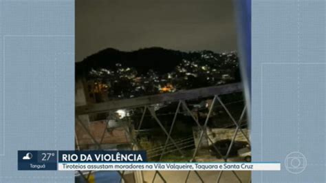 Vídeo Tiroteios Assustam Moradores Da Zona Oeste Do Rio Rj2 G1