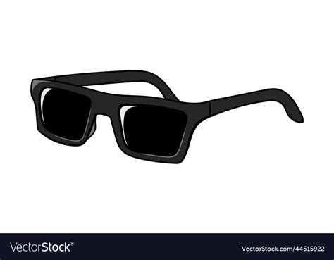 Black Sunglasses Royalty Free Vector Image Vectorstock