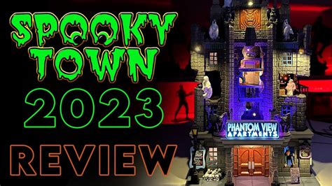 Lemax Phantom View Apartments Review Lemax Spooky Town 2023 YouTube