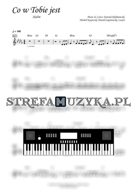 Co W Tobie Jest Skolim Keyboard StrefaMuzyka Pl