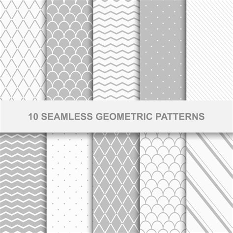 Premium Vector Seamless Geometric Patterns