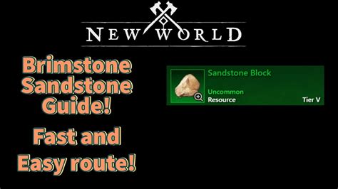 Brimstone Sands Sandstone Guide A New World Guide Video Youtube