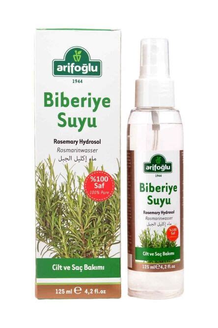 Arifoğlu Biberiye Suyu 125mL Biberiye Hidrosölü Arifoglu