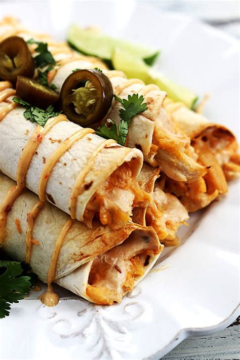 Slow Cooker Creamy Chipotle Chicken Taquitos Slow Cooker Chipotle