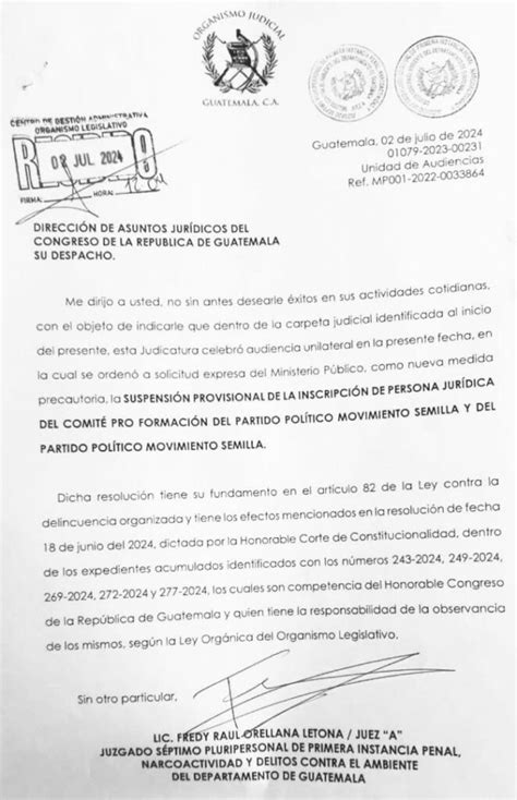 Juez Fredy Orellana Ordena Congelar Cuentas Bancarias De Semilla