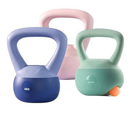 Commercial Gym Fitness Customized Pvc Kettlebell Sound Off Soft Woman