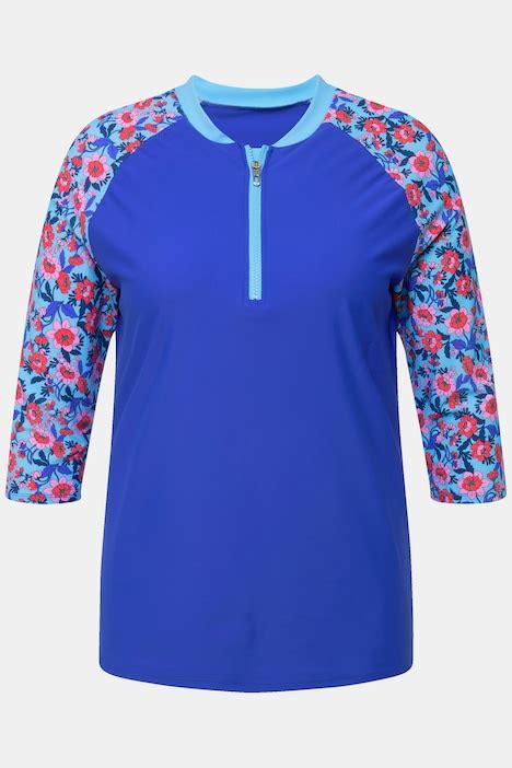 UV Shirt LSP Slim Ritssluiting Opstaande Kraag Mouwen Bikini S Tankini S Badmode