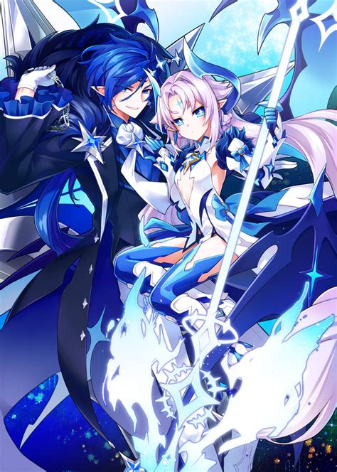 Kuroshio Maki Elsword Ciel Elsword Lu Elsword Armor Dress Horns No