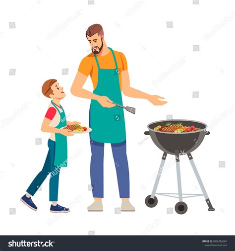 4206 Bbq Grill Kids Images Stock Photos And Vectors Shutterstock