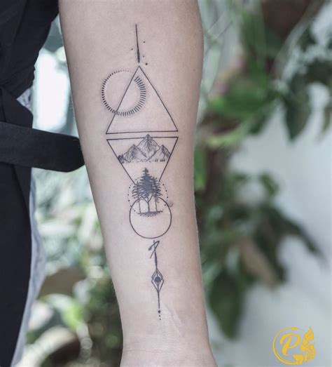 Sacred Geometry Tattoo Triangle