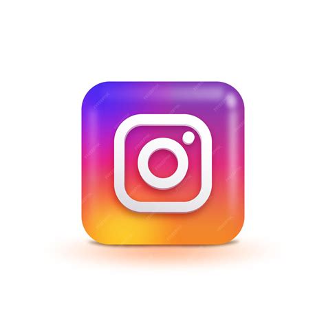 Premium Vector 3d Instagram Logo Social Media Icon And Button