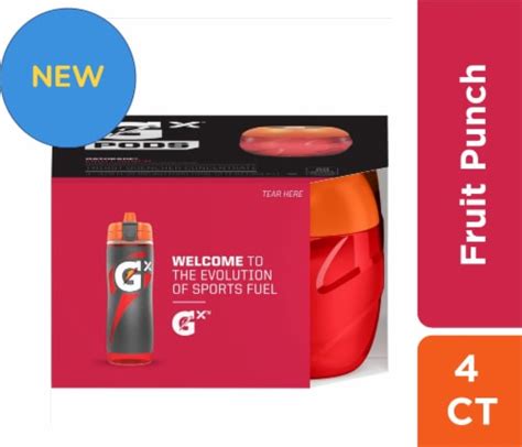 Gatorade® Gx Fruit Punch Flavor Pod 4 Pk 3 25 Oz Fry’s Food Stores