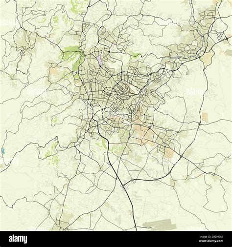 Vector City Map Of Amman Jordan Stock Vector Image And Art Alamy