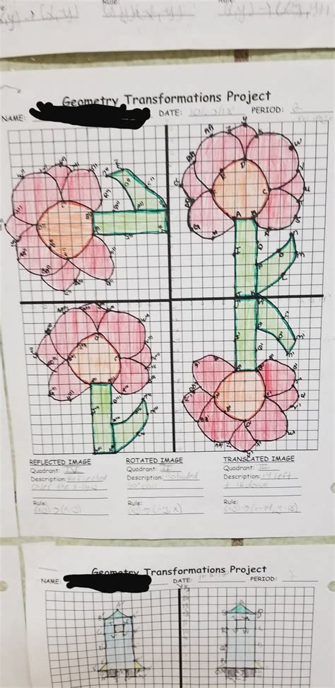 Rigid Transformation Art Project Revised Practice Activities