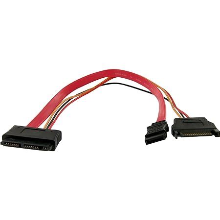 Amazon StarTech 6in Slimline SATA To SATA Adapter With Power