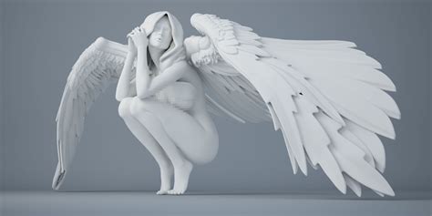 D Printable Model Sexy Angel Series Cgtrader