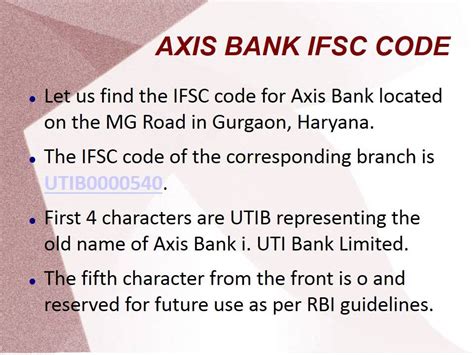 Tutorial About Axis Bank Ifsc Code Youtube