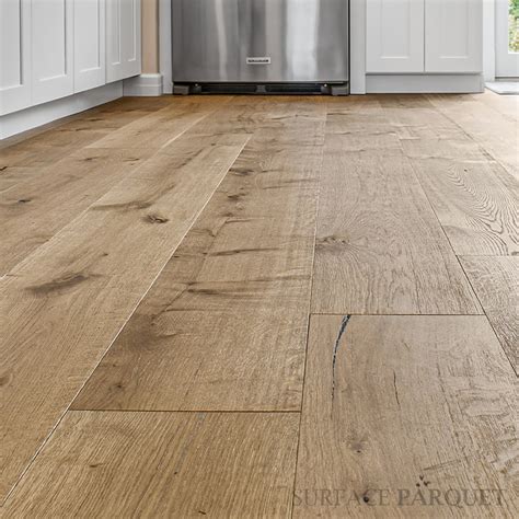 Parquet Flottant Ch Ne Contrecoll Bross Vernis Antique X Rustique