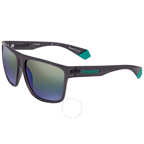 Polaroid Green Polarized Square Sunglasses Pld6076sli 0zlo 60 Pld 6076sli 0zlo 60 716736214566