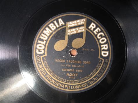 GOLDEN RECORDS: George Washington Johnson- Negro Laughing Song - 78rpm