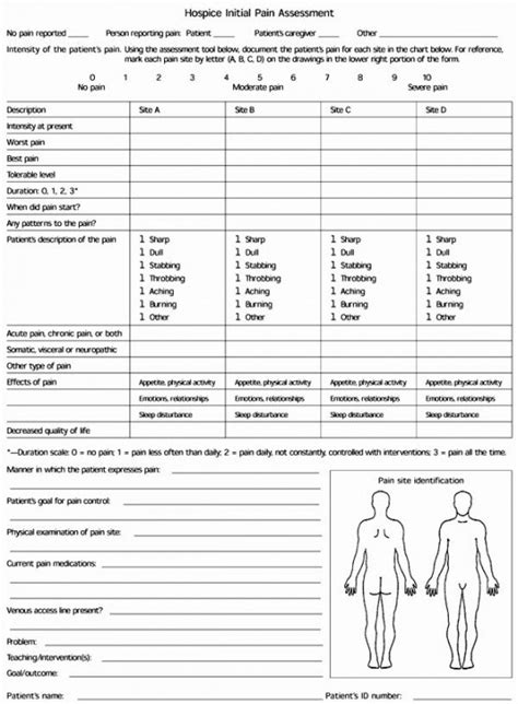 Nursing Assessment Form Example Evaluation Form Nurse Templates | Hot ...