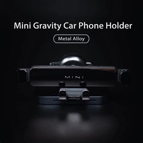 Mini Air Vent Metal Alloy Gravity Car Mobile Phone Holder Compact And