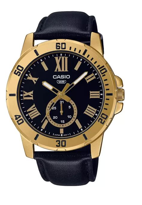 Jual Casio Casio Men Analog Mtp Vd Gl B Black Original Zalora