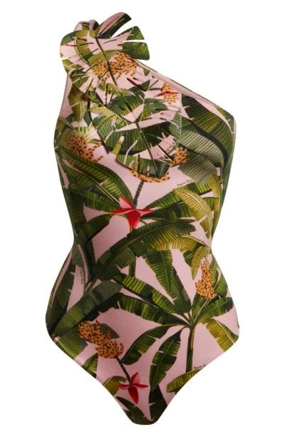 Farm Rio Womens Banana Leaves One Piece Swimsuit In Banana Leaf Modesens