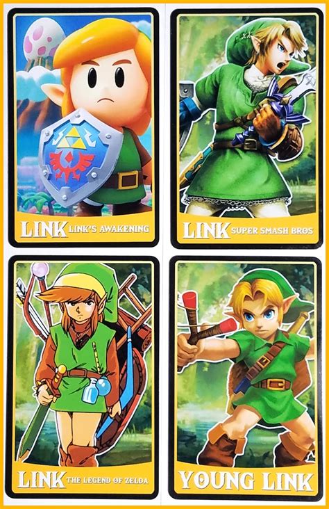 Link Series Amiibo Cards The Legend Of Zelda Etsy