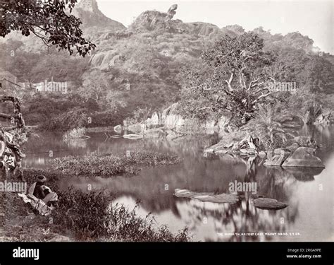 Vintage Th Century Photograph India The Nukhi Talao From The East