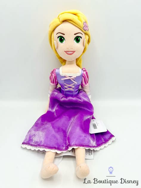 Poup E Chiffon Raiponce Disney Store Peluche Princesse Robe