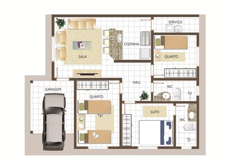 Plantas De Casas Pequenas Modernas 2 Ou 3 Quartos E Mais 4bc