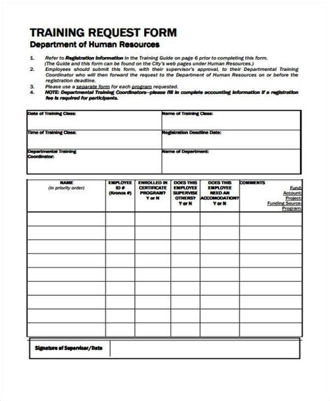 Hr Form Templates Free