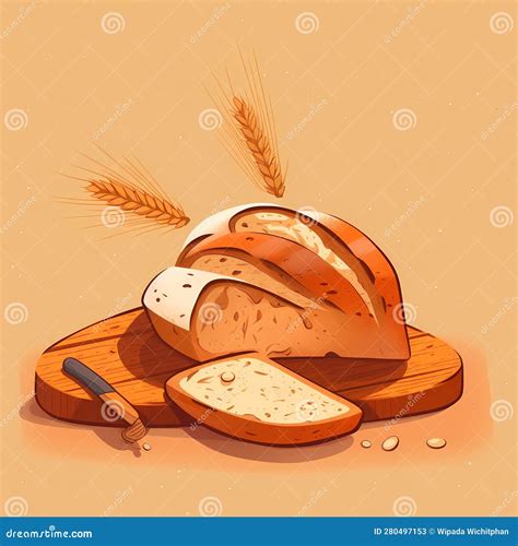 Bread Illustration, Realistic Bread, Bread Shop Stock Illustration - Illustration of poster ...