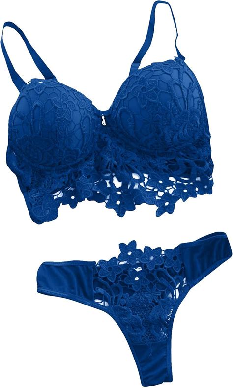 Set Di Biancheria Intima Da Donna Reggiseno E Mutandine In Pizzo Senza