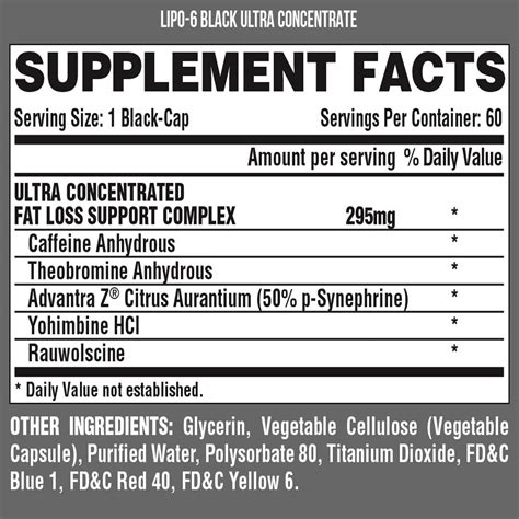 ვიტამინი - Nutrex - Lipo 6 black ultra concentrate - ლიპო 6 შავი ულტრა ...