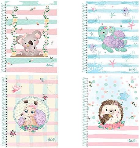 Caderno Espiral Capa Dura 10 Matérias So Cute São Domingos Amazon br