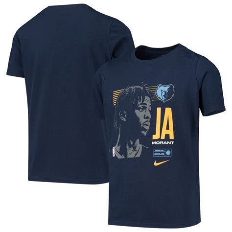 Memphis Grizzlies Ja Morant Nike Navy 2019 Nba Draft Pick Performance T