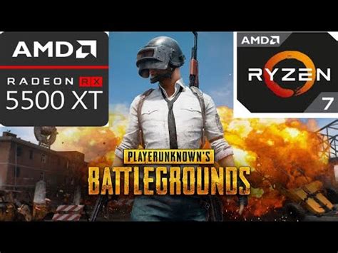 PLAYERUNKNOWNS BATTLEGROUNDS On RX 5500 Xt 8gb And Ryzen 7 2700x