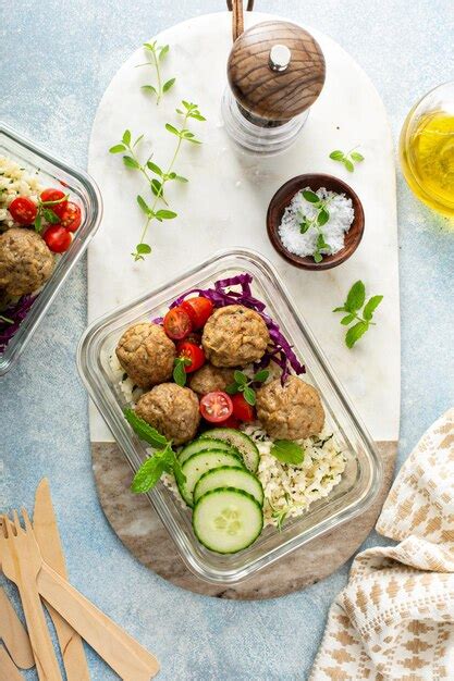 Premium Photo Meal Prep Containers With A Healthy Low Carb Lunch