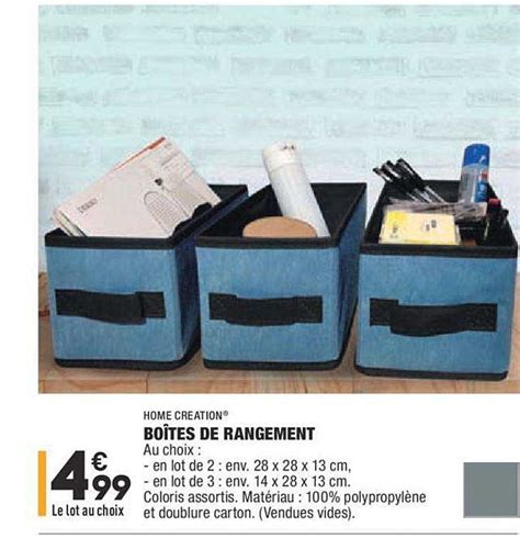 Promo Home Creation Bo Tes De Rangement Chez Aldi Icatalogue Fr