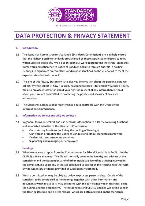 Personal Data Protection Policy Template