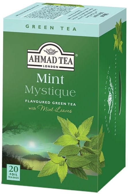 Ahmad Tea Green Tea Mint Mystique Herbata Zielona Mi Towa Torebek