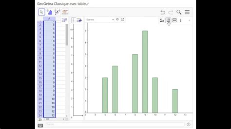 Cr Er Un Diagramme Barres Avec Geogebra Classique Youtube