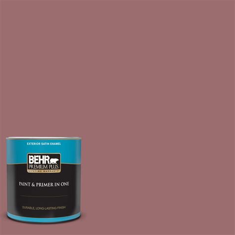 Behr Premium Plus Qt F Mulled Wine Satin Enamel Exterior Paint